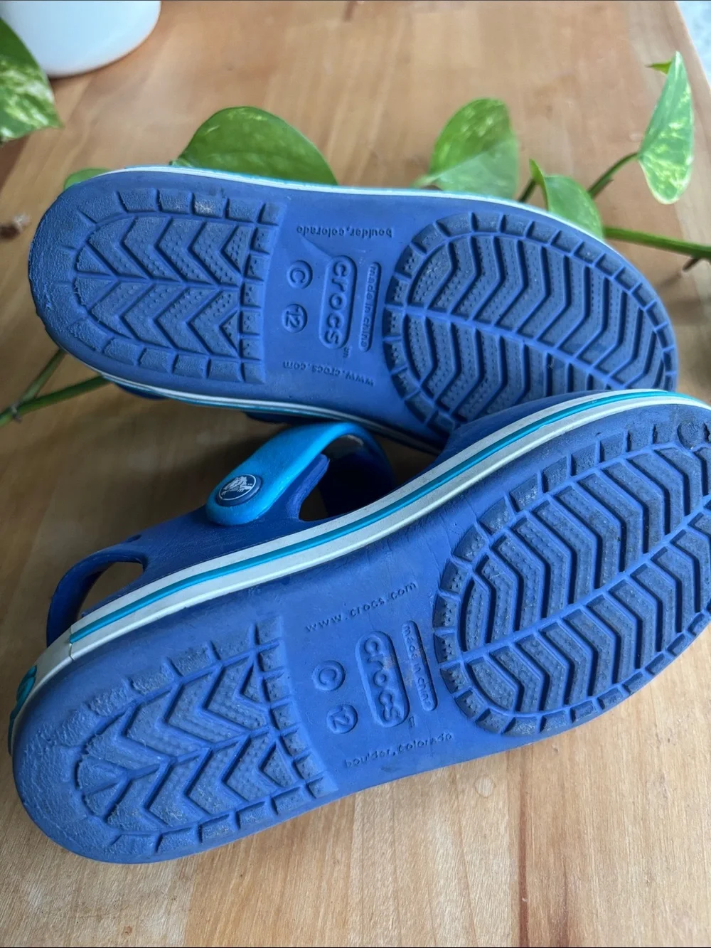 CROCS Bayaband Kids Royal Blue Adjustable Strap Sandals